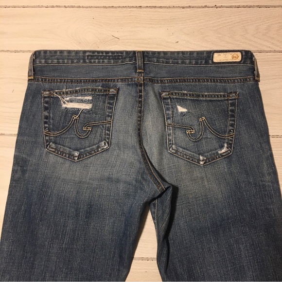 AG Adriano Goldschmied The Angel Faded Black Boot Cut Jeans Womens 32/34 - Picture 4 of 11